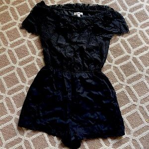 Darling BB romper. Top is lace off the shoulder. Darling piece!!